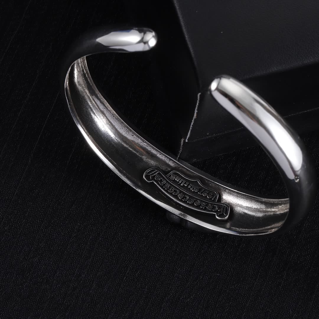 Chrome Hearts John Hardy Classic Chain Sterling Silver Cuff Bracelet